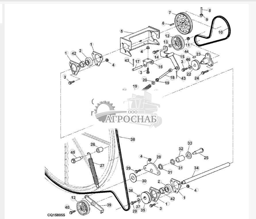 Поворотное жалюзи радиатора 
